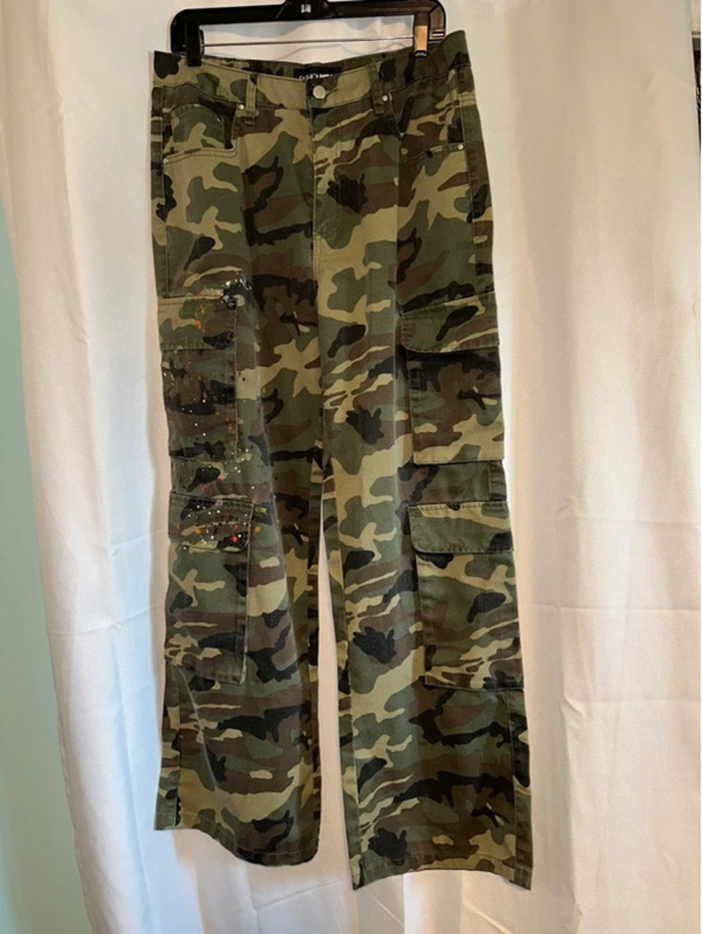 Fashion Nova Men's Unisex Cargo 90s Y2K Pants L